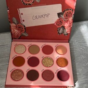 NWOT ColourPop Eyeshadow Palette - Bold Reds and Golds